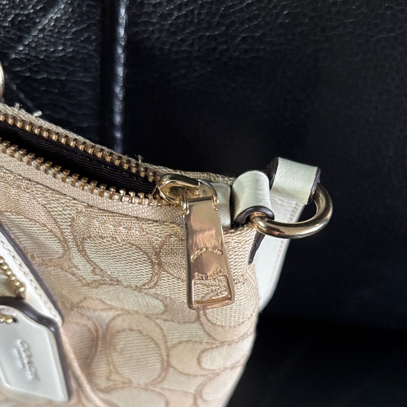 Coach Light Beige Mini Kelsey Signature Tote - Picture 4 of 15